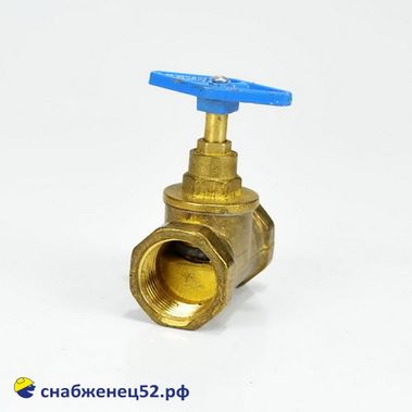 Вентиль латунный для трубы ВГП ду 25 (15Б3р)